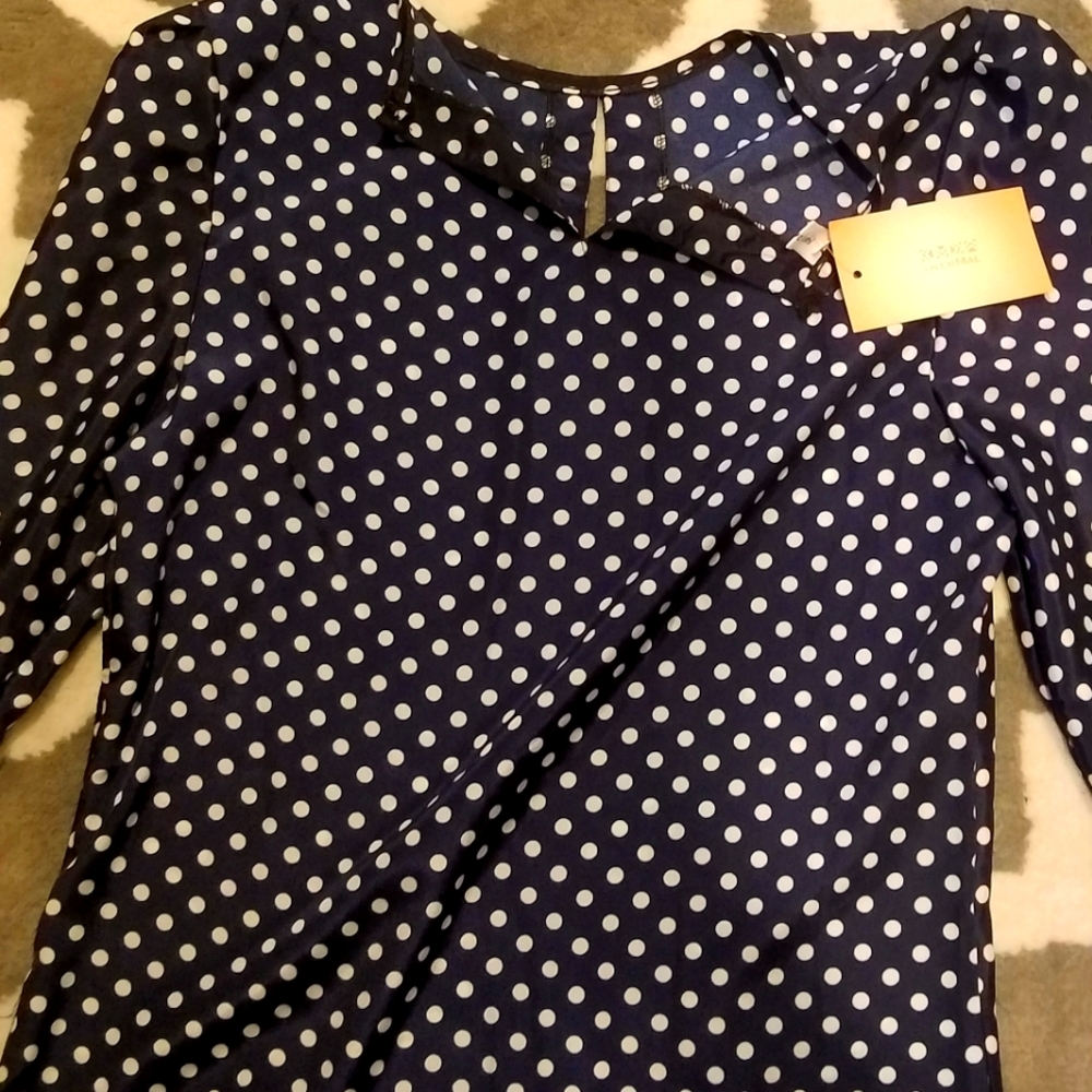 Beautiful polkadot blouse never worn!